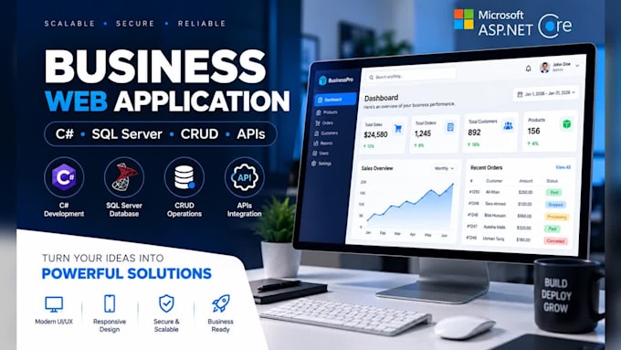 develop asp net core mvc web applications for your business