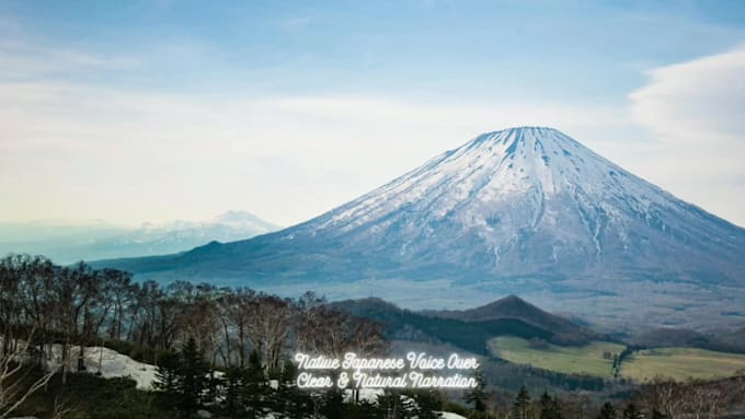 record a professional native japanese voice over