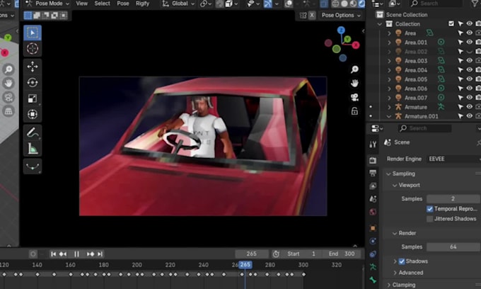 create classic retro ps1, n64 psx lowpoly style lowpoly characters and animation