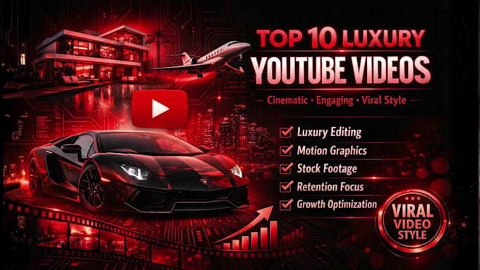 edit luxury lifestyle documentary videos for youtube automation channel