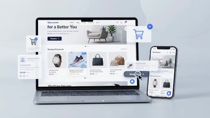 build ecommerce website on woocommerce magento bigcommerce odoo looka drupal