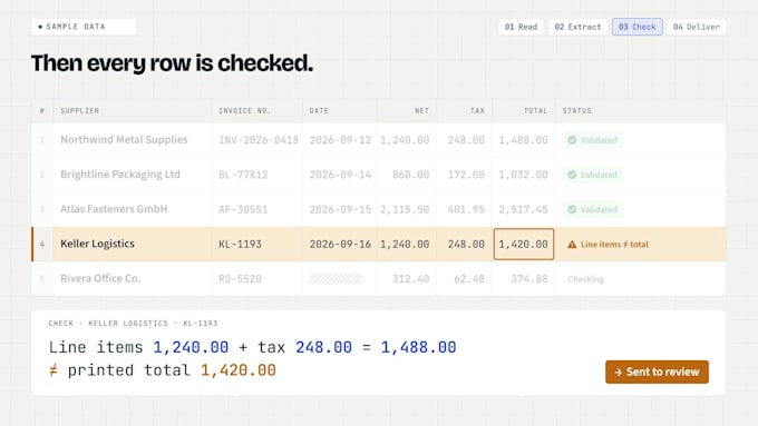 extract invoice and PDF data to excel or google sheets with ai automation