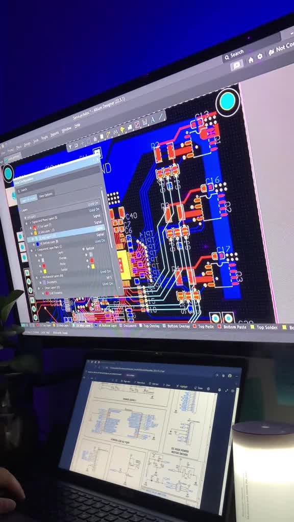 design a professional pcb layout and schematic in altium kicad or easyeda