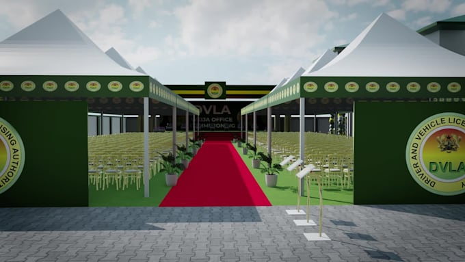 create 3d event and stage visualizations