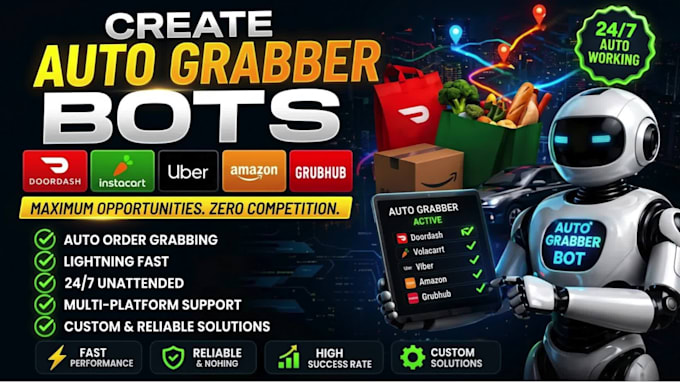 setup spark driver bot, spark delivery bot auto accept orders bot, spark