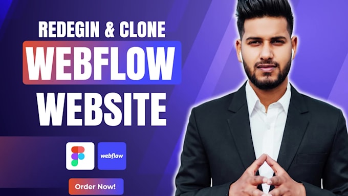 build webflow design, clone or redesign webflow website, figma to webflow