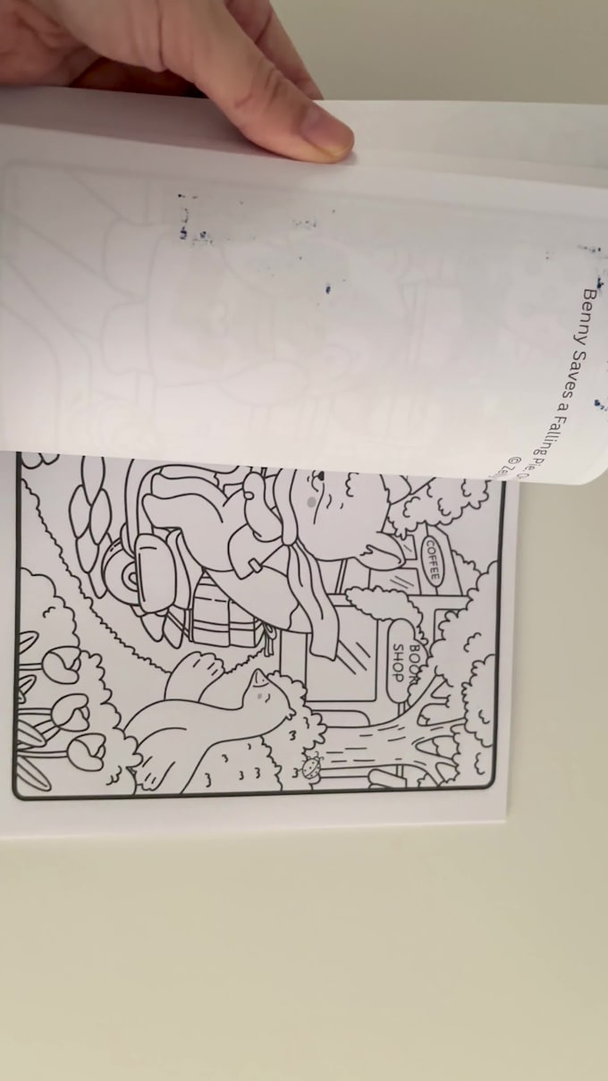 create cozy, bold, and easy coloring book illustrations