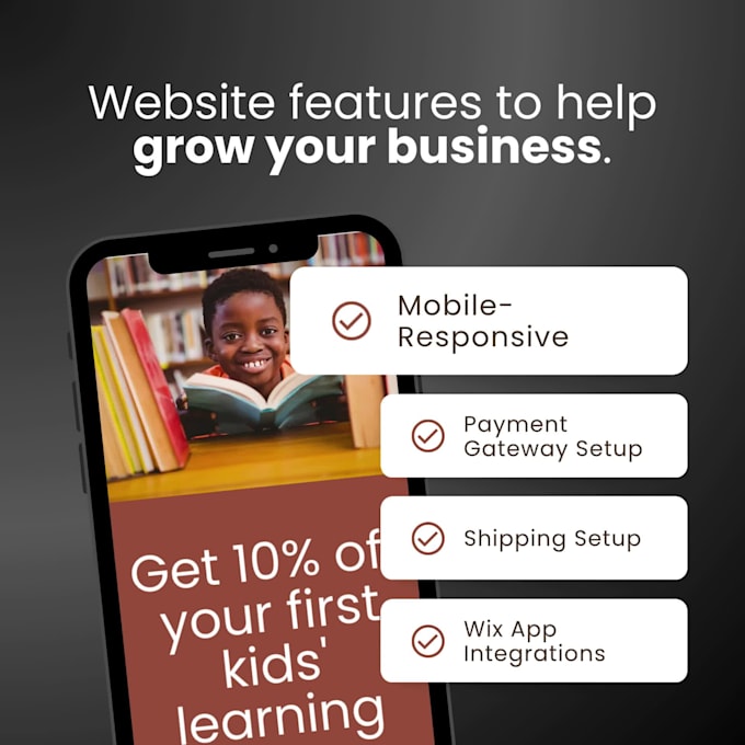build a professional wix website design with custom branding