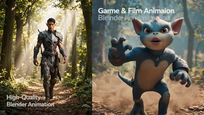 create professional 3d character animation in blender