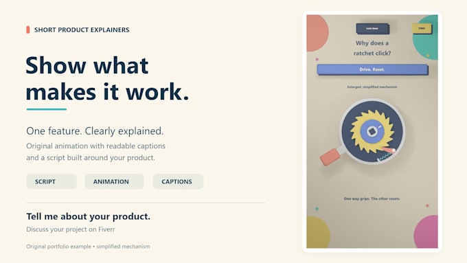 create a short animated product explainer video