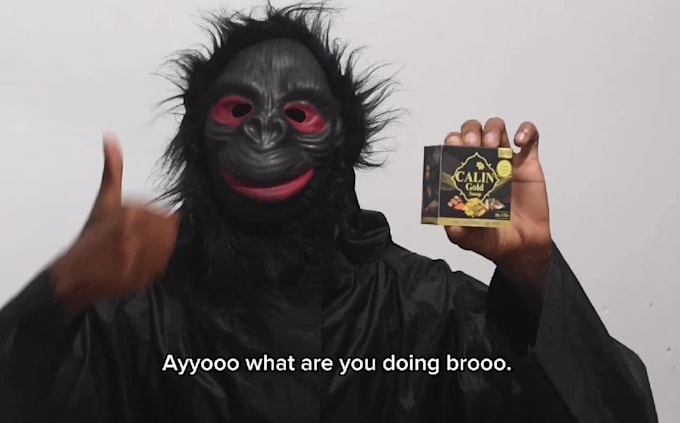 create a funny monkey character video tiktok ads