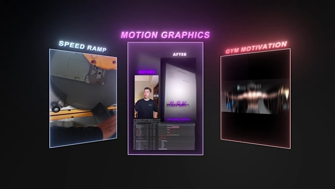 edit cinematic reels with motion graphics and vfx