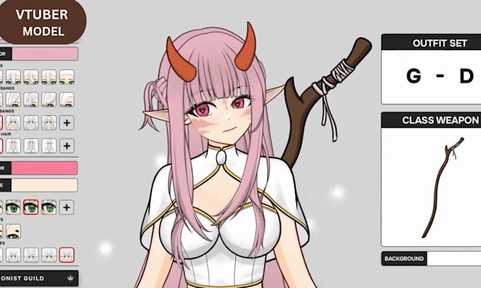 design and rig live2d vtuber model vtuber avatar 2d anime vtuber character