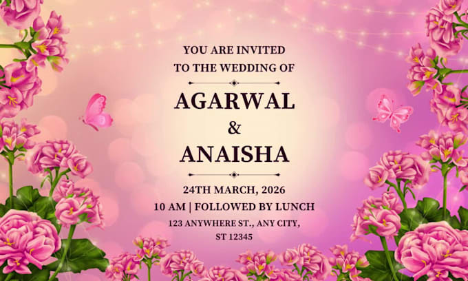 design wedding and birthday invitation card using canva