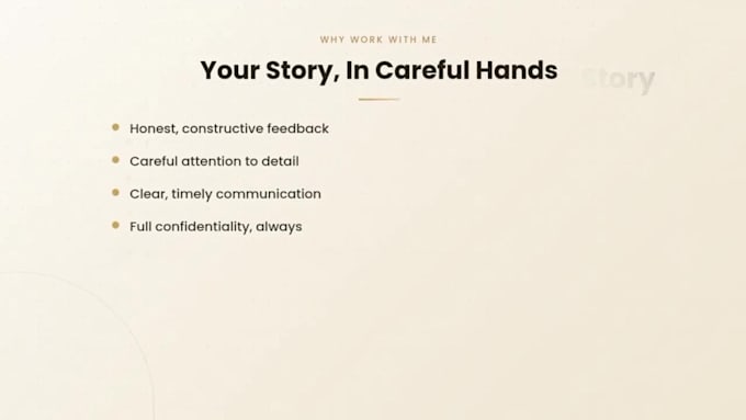 beta read with detailed feedback