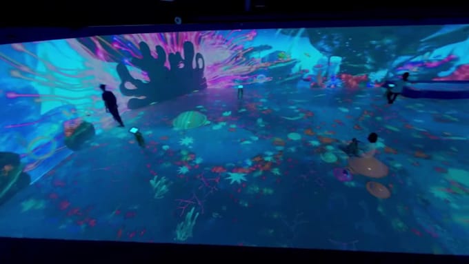 immersive 3d experience, immersive led screen display, dome projection mapping