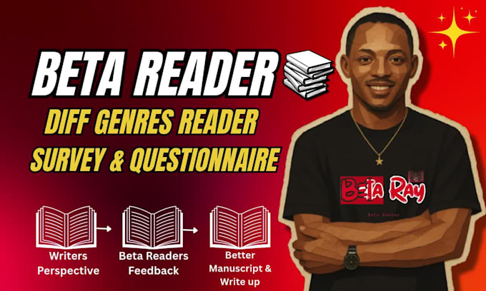 beta read manuscript, fill readers questionaires, provide critique, beta reader