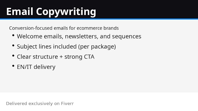 write ecommerce email copy that converts