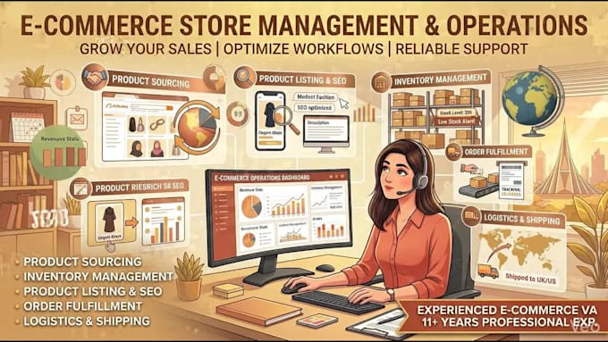 do ecommerce management and listing optimization