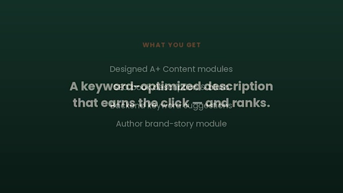 design amazon aplus content and SEO optimized book description