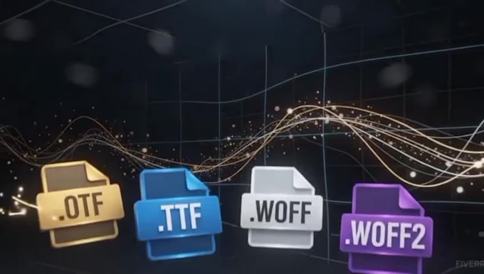 do custom font design, custom typography, and create otf ttf font files