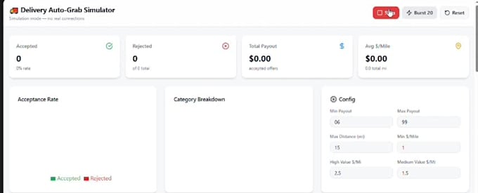 build automated doordash bot, instacart bot, spark driver bot, for orders