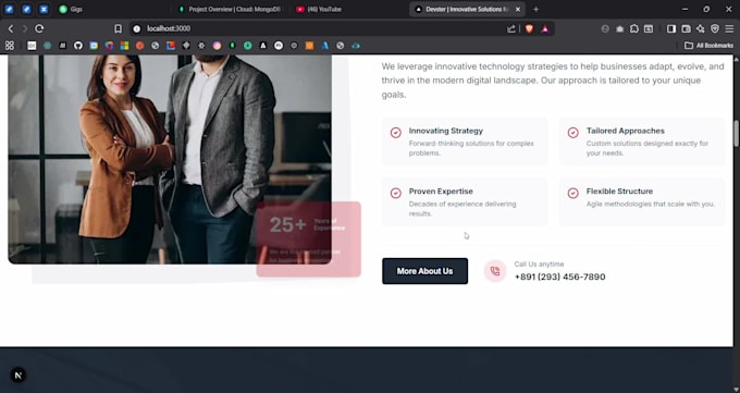 built, develop business website as a developer
