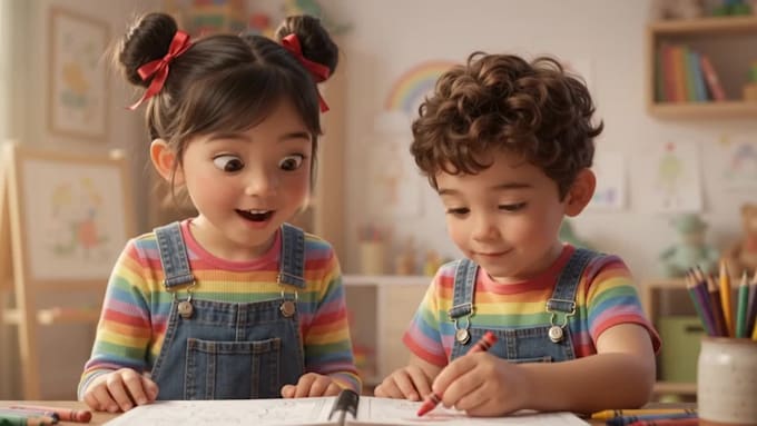 create a custom kids coloring book