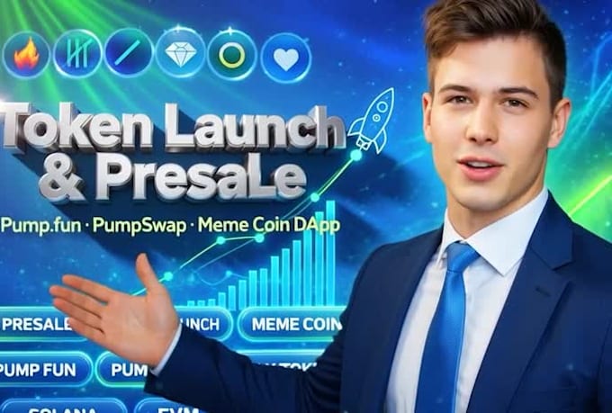 be ai blockchain developer presale token launch pump fun pumpswap solana evm