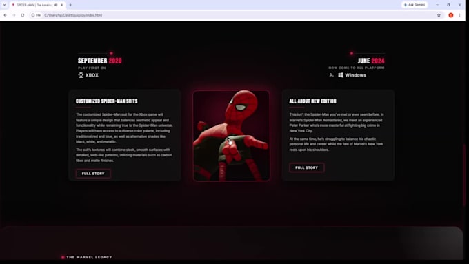 build a modern website with smooth scroll animations