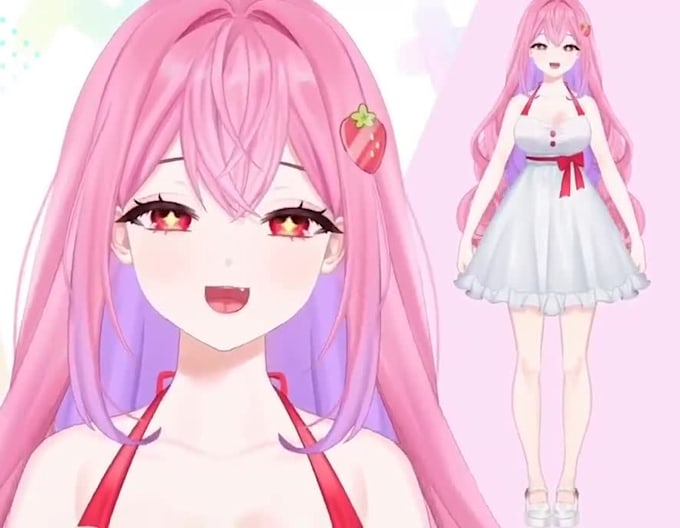 draw and rig advance live2d vtuber model anime vtuber 3d vtuber model