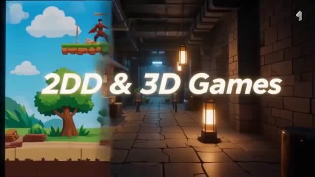 develop unity 2d 3d VR game with gameplay programming