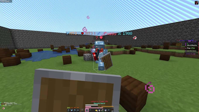 coach you in minecraft uhc sword axe and pot