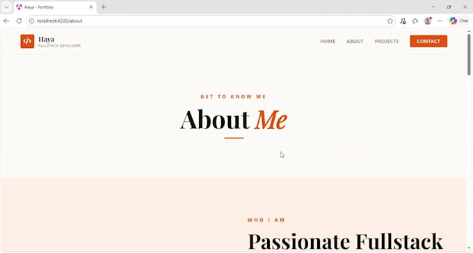 build a responsive portfolio website with animations