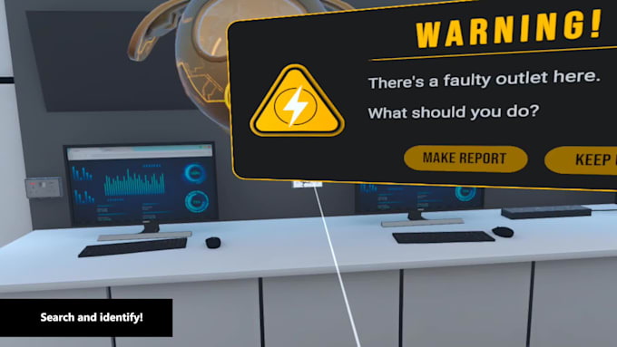 develop an immersive VR prototype or training simulator