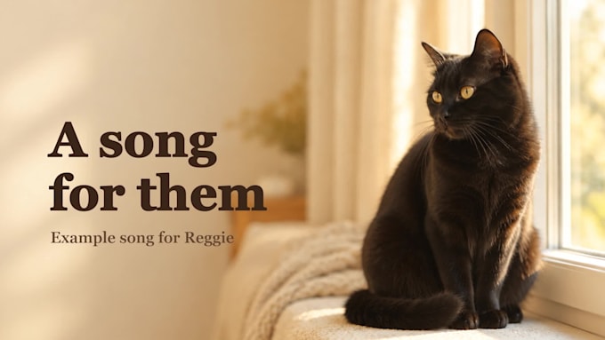 write a personalised dog or cat memorial song for pet loss