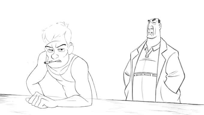 create unique 2d traditional animation, hand drawn, frame by frame animation