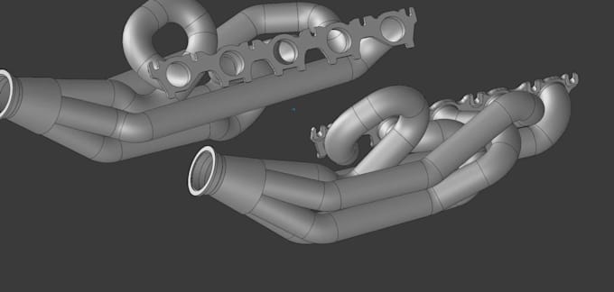 design welded header or turbo manifold with 3d scan