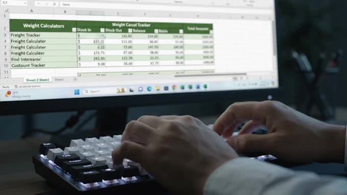 custom excel templates, inventory, business trackers