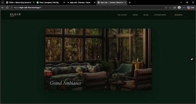 build a premium restaurant website