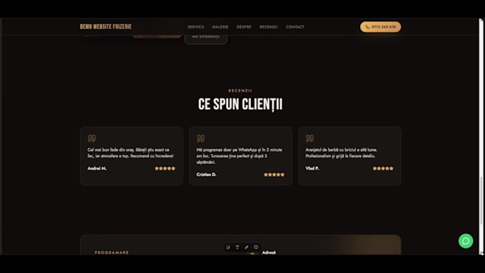modern business website design