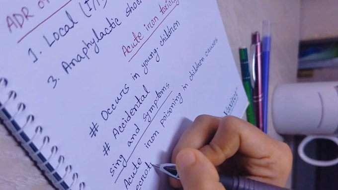 handwrite anything with my beautiful handwriting