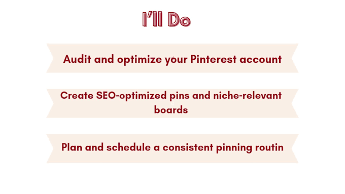 be your pinterest account manager for your blog and brand