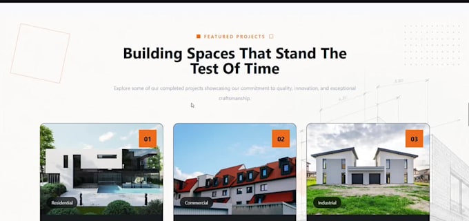 build a construction website