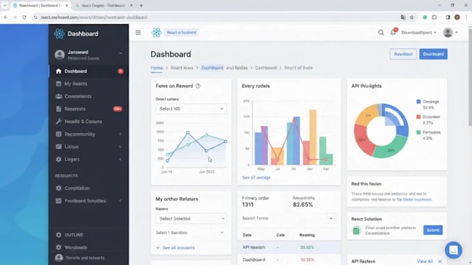 fix react bugs, responsive layout issues, and API integration problems