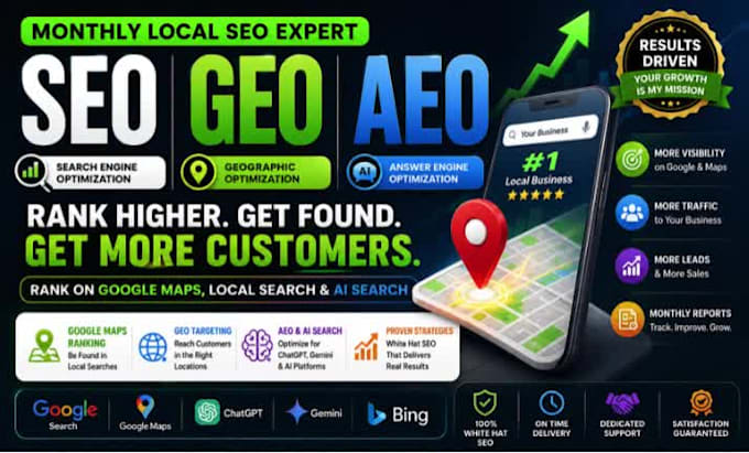 do monthly local SEO GEO and aeo website ranking optimization