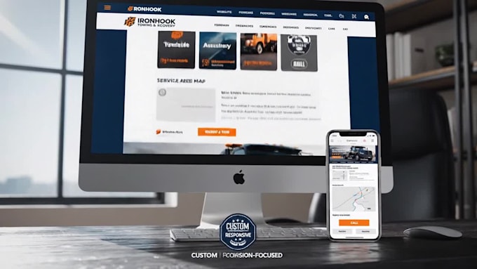 design towing, tow truck, roadside assistance, dispatch website