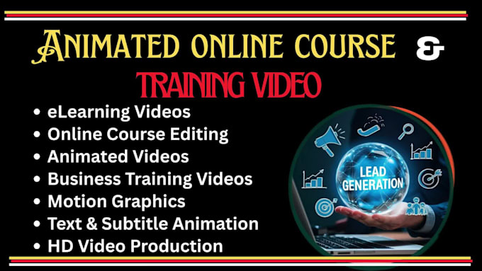 create and edit animated online course video business and promotional  videos