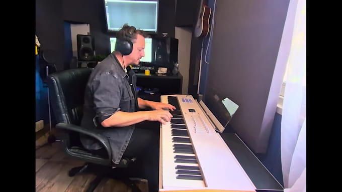 compose cinematic film score, background music