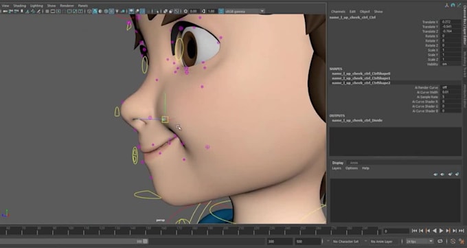 correct 3d digital puppets,scaling distortion, overload rig,uv layout,delta mesh